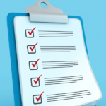 Illustration of a checklist on a clipboard.