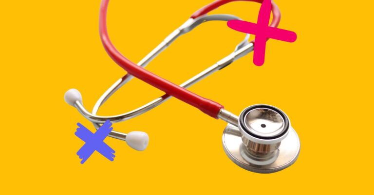 New stethoscope to represent healthcare staffing technology.