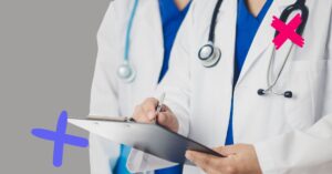 A doctor in a coat holding a tablet to represent measuring healthcare workforce satisfaction.