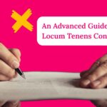 Person writing a contract to represent the locum tenens contract.