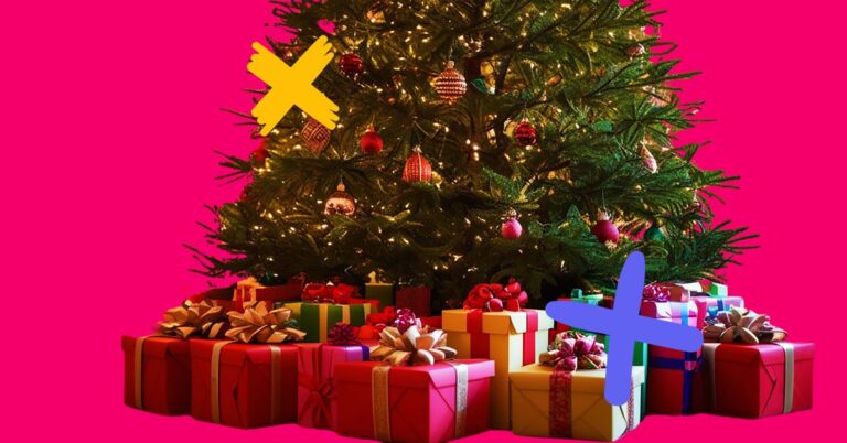 Presents under a tree to represent holiday gifts for doctors.