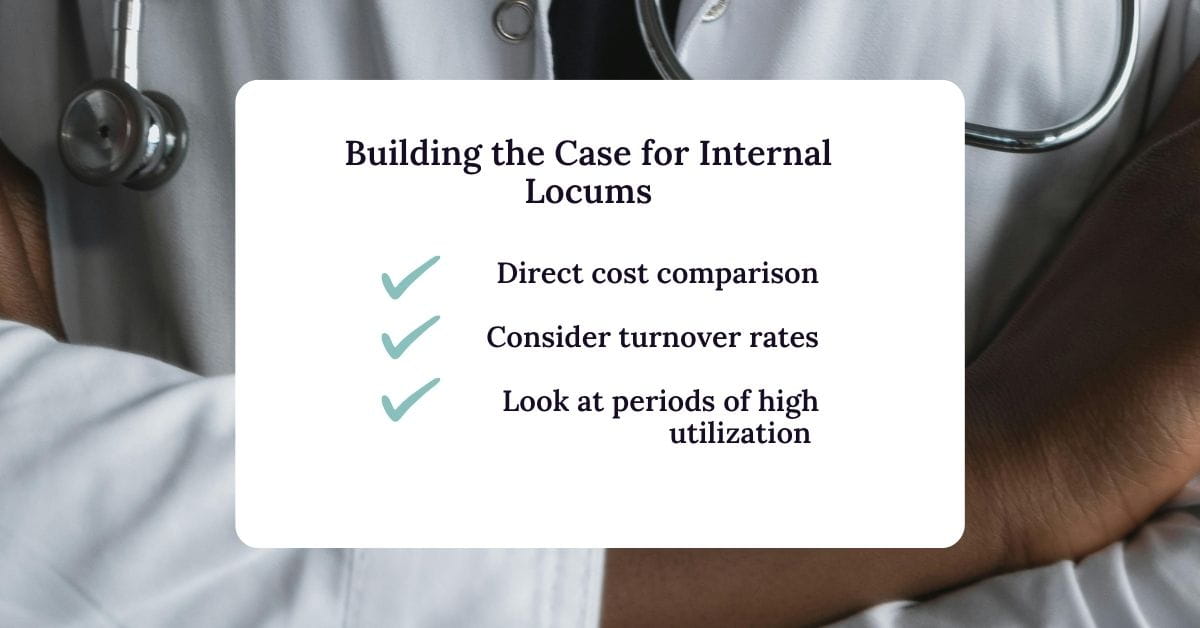 Building the case for internal locums.